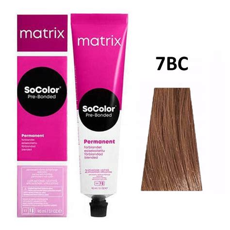 Matrix Socolor Beauty Permanent Cream Hair Colour farba do włosów 7Bc Medium Blonde Blonde