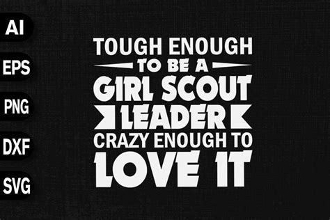 Tough Enough To Be A Girl Scout Leader Graphic By Svgdecor · Creative Fabrica