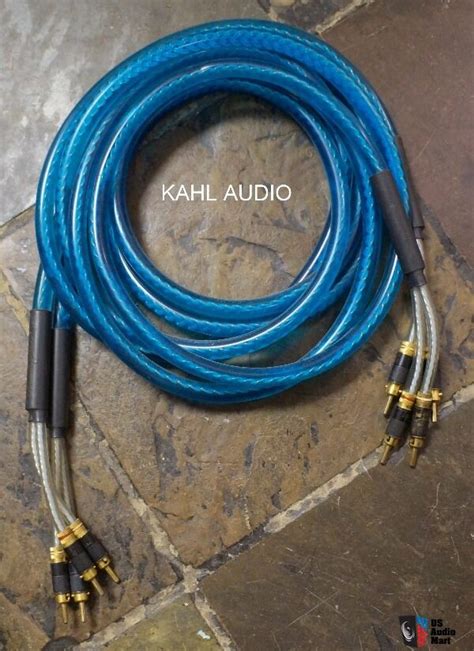 Renaissance Audio Blue Standard Speaker Cables 8ft Pair Wwbt Plugs