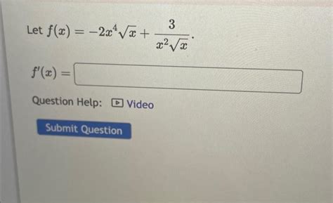 Solved Let F X X X X X F X Chegg