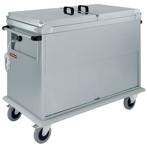 Bain Marie Wagen 3x GN 1 1 mit Deckel Schrank mit Kipptür Gastore