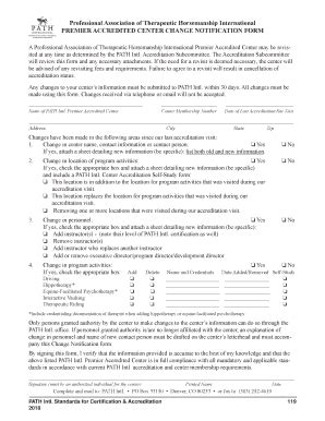 Fillable Online PATH Intl Standards For Certification And