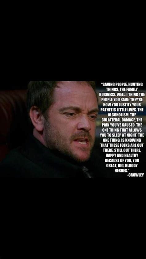 Crowley Supernatural Quotes Supernatural Supernatural Fandom