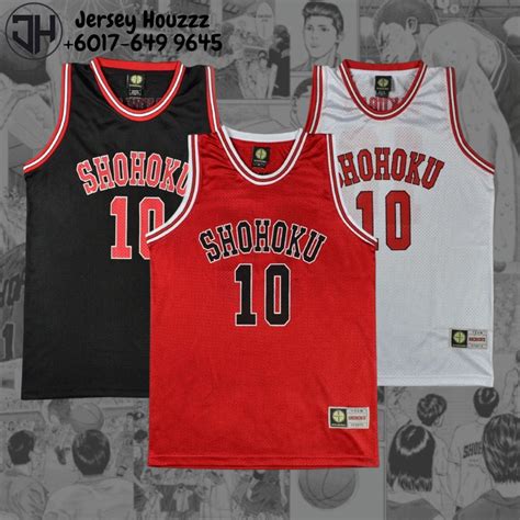 Readystock Slam Dunk Anime Shohoku High School 10 Sakuragi Hanamichi