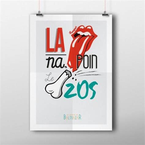 A Poster With The Words La Ma Poin De 205s Hanging On A Wall