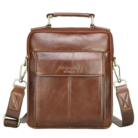 Meigardass Genuine Leather Men S Messenger Bags Casual Shoulder Bags