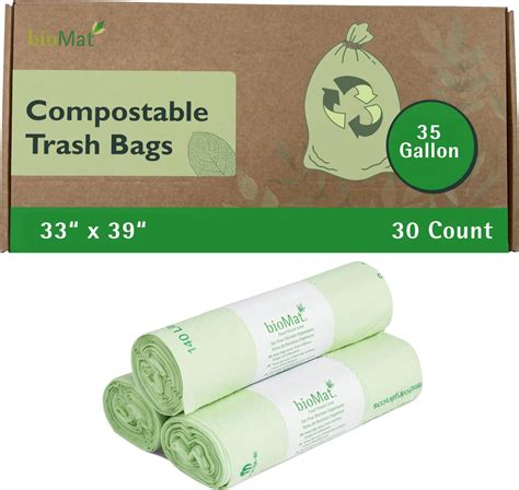 Amazon ProGreen 100 Compostable Bags 33 Gallon Extra Extra Thick