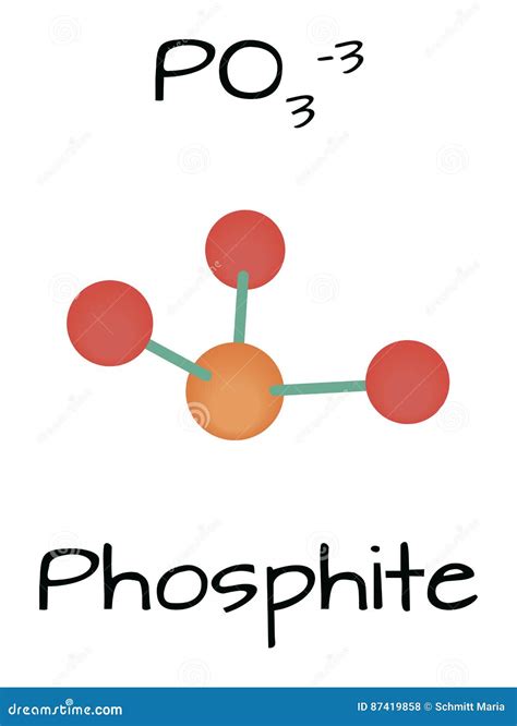 Molecule Phosphite in Vector Stock Vector - Illustration of chemical ...