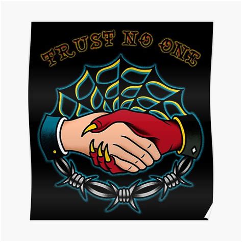 "Trust No One" Poster by SoulArtLove | Redbubble