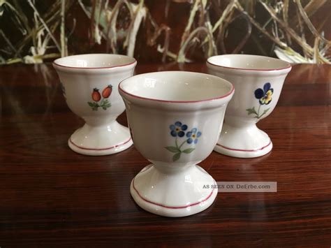 Villeroy Boch Petite Fleur 3 Schöne Eierbecher Auf Fuss