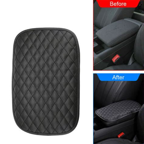 Armrest Pad Cover Center Console Box Cushion Protector Accessories For Car Black Ebay