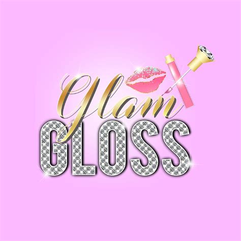 Lip Gloss Logo Lipgloss Logo Beauty Logo Design Etsy