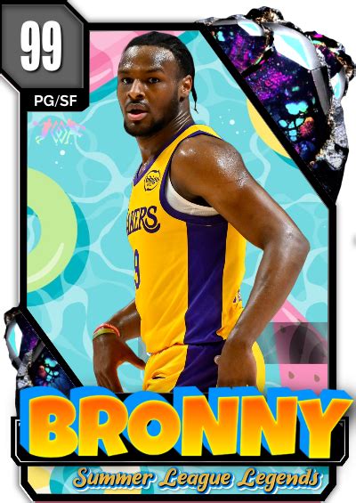 NBA 2K24 2KDB Custom Card SLL Bronny