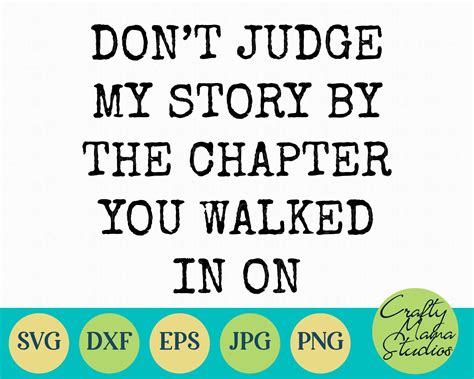 Don T Judge My Story By The Chapter You Walked In On Svg By Crafty Mama