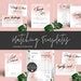 Pink Watercolor Editable Price List Instant Printable Menu Template