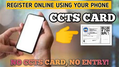 How To Register Online Using Mobile Phone Ccts Card Sc Ccts