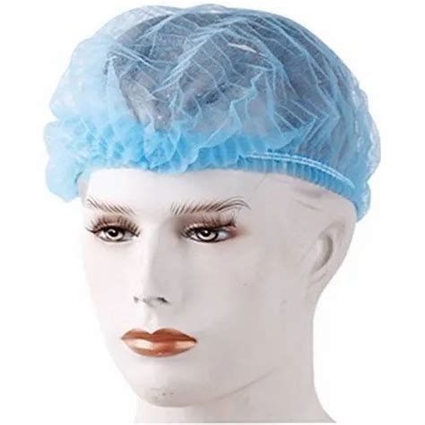 Adt Blue Non Woven Disposable Bouffant Cap Size To Inches At Rs