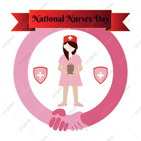 National Nurses Day Vector Hd Png Images Hand Drawn National Nurses Day Illustration Vector