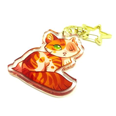 Warrior Cats Keychain Charm Clear Double Sided Acrylic Etsy Canada