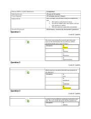 Week Quiz Abdomen Docx Status Week Quiz Abdomen Attempt Score