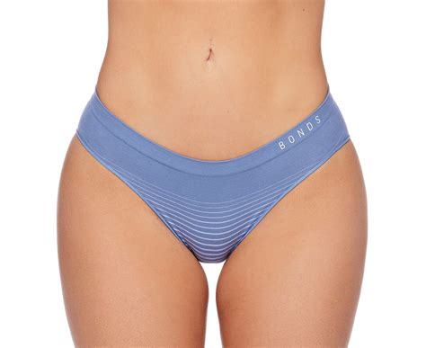 Bonds Women S Seamless Bikini Purple Stripe Catch Au