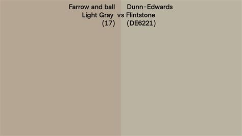 Farrow And Ball Light Gray 17 Vs Dunn Edwards Flintstone De6221