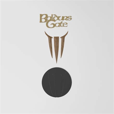 STL file BALDURS GATE 3 LOGO 🪞・Template to download and 3D print・Cults