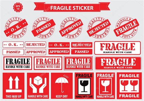 Fragile Stickers Stock Vector C Logoff 5288059 Images