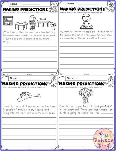 Make And Confirm Predictions Worksheets