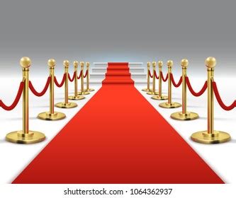 Hollywood Luxury Elegant Red Carpet Stairs Stock Vector (Royalty Free ...