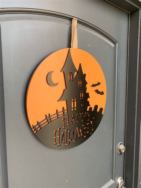 Happy Halloween Door Hanger Etsy