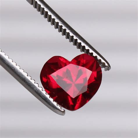 Natural Red Ruby Pigeon 4 60 Ct Diamond Cut Heart Shape Loose Certified