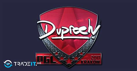 Sticker Dupreeh Foil Krakow 2017 Tradeit