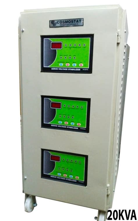 20 Kva Air Cooled Three Phase Servo Stabilizer For Industrial At Rs