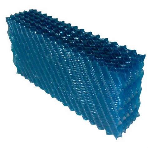 Blue Cooling Tower PVC Fills 12MM Size Dimensions 600 Mm X 300 Mm X