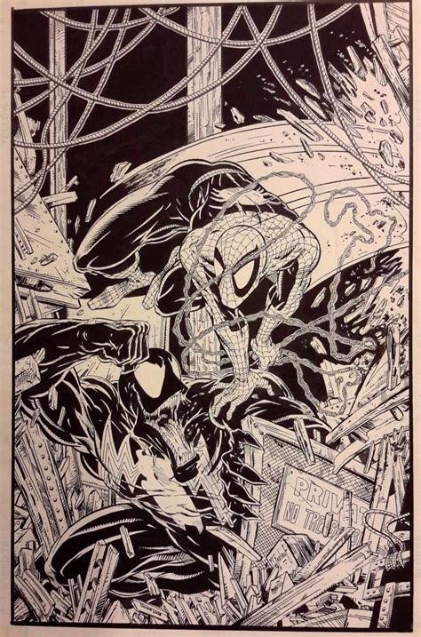 Todd McFarlane - Spider Man vs. Venom | Spiderman art, Comics artwork ...