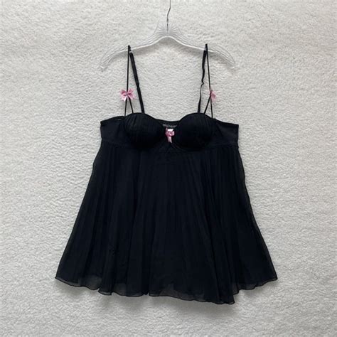 Cinema Etoile Intimates Sleepwear Cinema Etoile Black Pink Sheer Mesh Blow Padded Lingerie