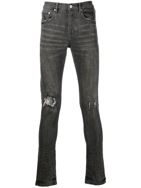 Purple Brand P001 Ripped Skinny Jeans Farfetch