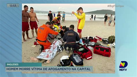 Turista Paranaense Morre Afogado Em Praia Do Norte Da Ilha