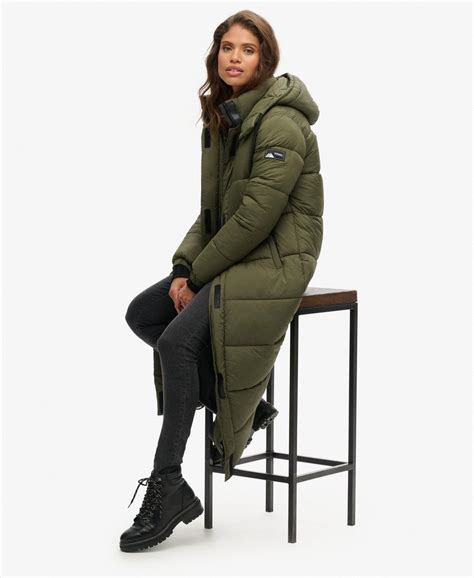 Superdry Ripstop Longline Puffer Coat Womens New In Womens New In