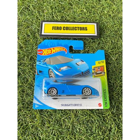 Hot Wheels 94 Bugatti EB110 SS Short Card Shopee Malaysia