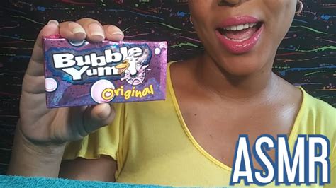 ASMR BUBBLE GUM CHEWING POPPING SMACKING AND BLOWING BUBBLES YouTube