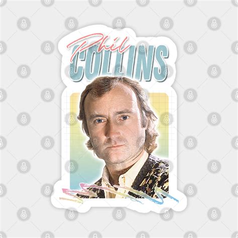 Phil Collins 80s Retro Aesthetic Design Phil Collins Magnet