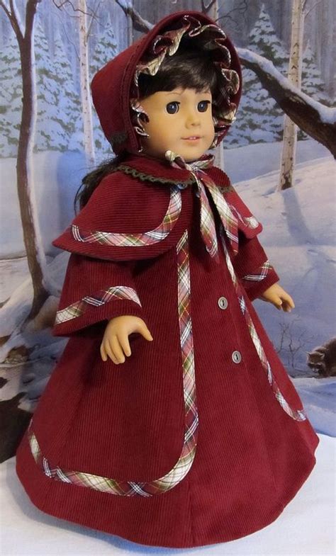 Victorian Christmas Caroler Outfit Pattern Proof American Girl Doll