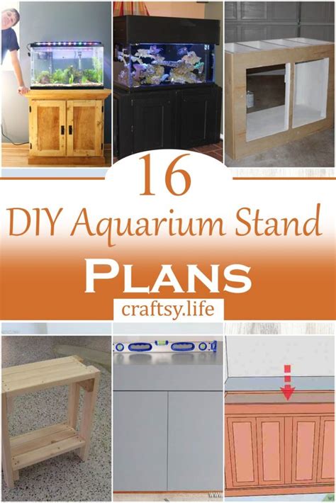 16 Cheap Diy Aquarium Stand Plans Craftsy