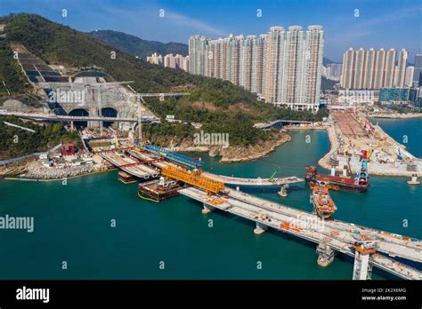 Tseung Kwan O Hong Kong December Cross Harbor Highway Under