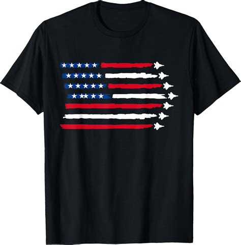 Hot Trending With Us American Flag Fighter Jets Patriotic Usa Th Of July T Shirt Birthday Gifts