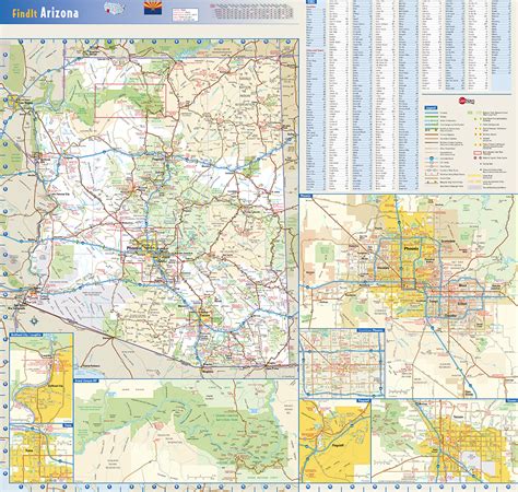 Arizona State Wall Map By Globe Turner Mapping Specialists Limited