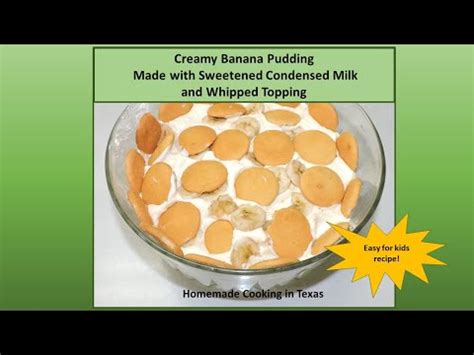 Condensed Milk Banana Pudding Recipe A Quick And Easy Guide Fruit Faves