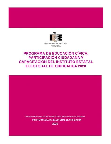 PDF PROGRAMA DE EDUCACIÓN CÍVICA PARTICIPACIÓN de c E